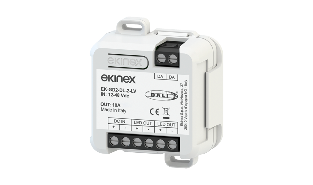 EKINEX Dimmer DALI 12/48 Vdc 2 canali