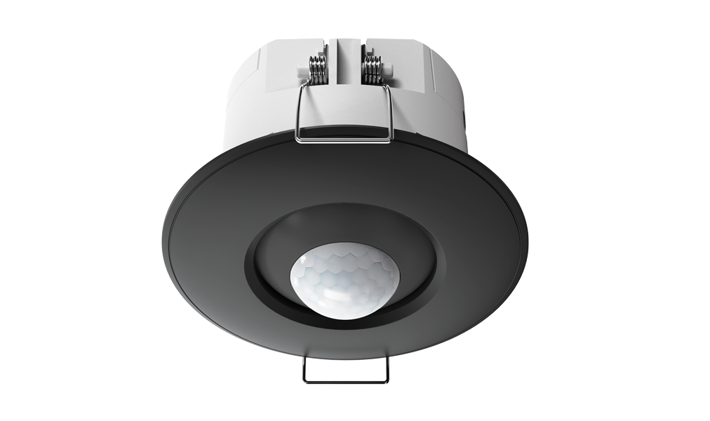 EKINEX Sensore di presenza PIR multifunzione KNX Secure (nero)