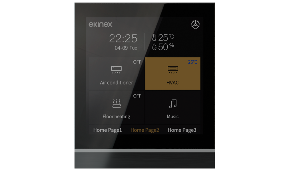 EKINEX EK-EI2-TP-4 Touch&Control Room controller 4" con funzioni avanzate