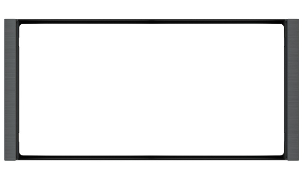 EKINEX EK-FL2-GBU Cornice FF Flank rettangolare (80x165) 2 Finestre Metallo Carbon