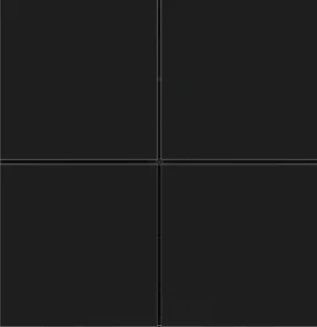 EKINEX EK-T4Q-GAE Kit 4 tasti Linea 71 quadrati (30X30) Plastica Nero