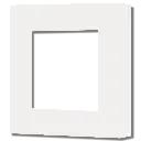 Core Placche per prese finestra 45 x 45 - Finitura in Alluminio Soft-touch