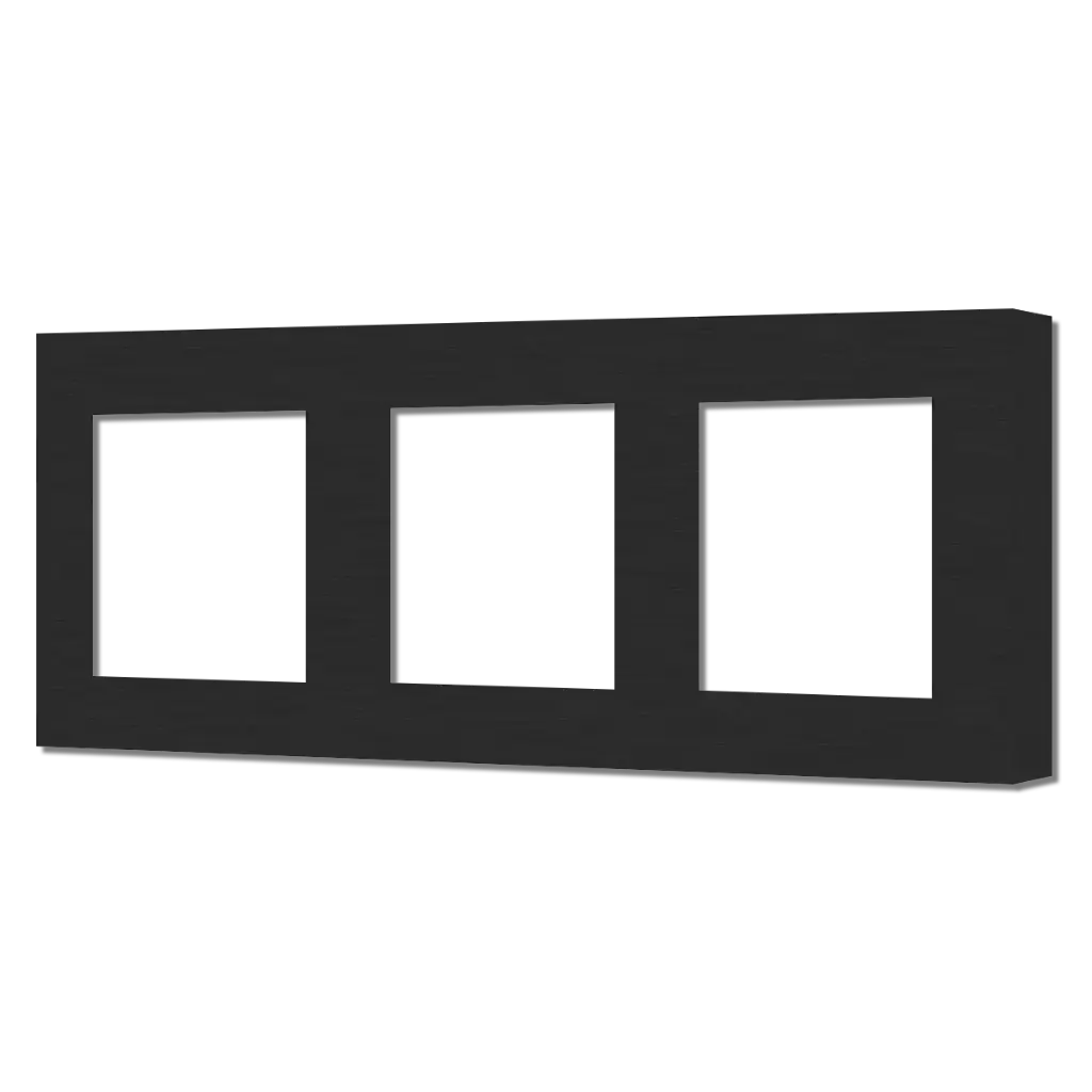 Core Placche per prese finestra tripla 45 x 45 mm Interasse 71 mm - Finitura in  Metallo Spazzolato