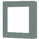 Core Placche per prese finestra 55 x 55 - Finitura in Alluminio Soft-touch 