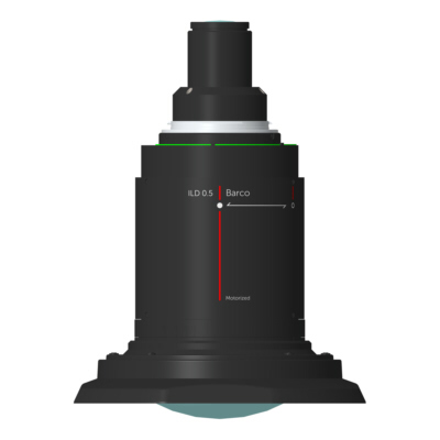 BARCO R9803076 Lente 4K 0.5 : 1 per proiettore l600 4K