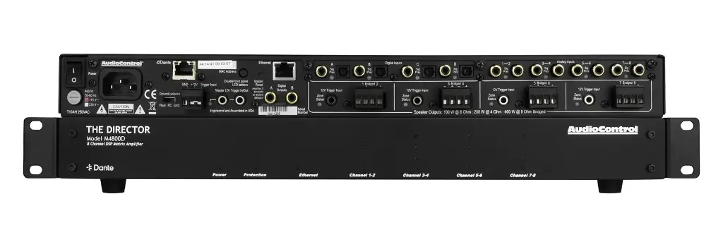 AUDIOCONTROL ACP-DMZ-M4800D Amplificatore di potenza multizona 8ch (Dante)
