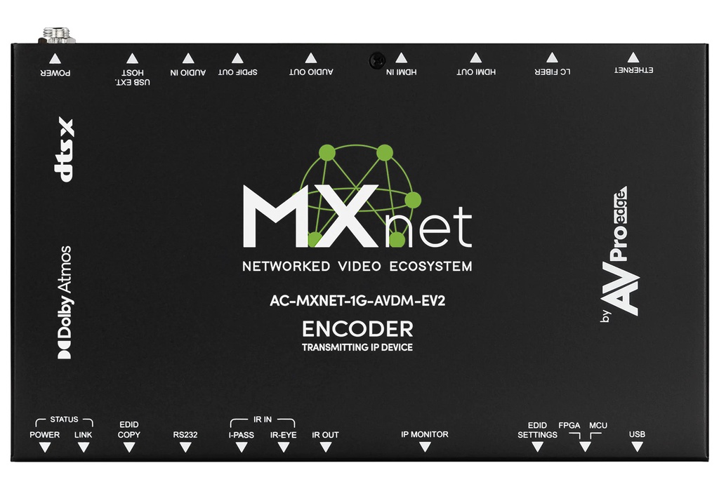 AVPro Edge AC-MXNET-1G-AVDM-EV2 Trasmettitore 1G AV over IP Evolution II Downmixing