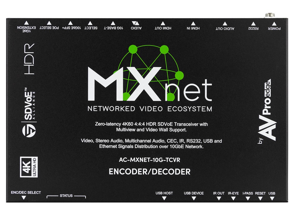 AVPro Edge AC-MXNET-10G-TCVR Transceiver 10G SDVoE AV over IP