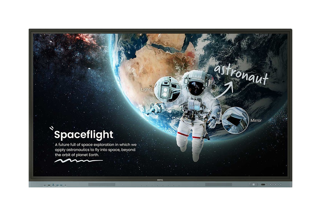 BENQ RM8604 Monitor smart board D-LED 86", 3840x2160, 450cd/mq