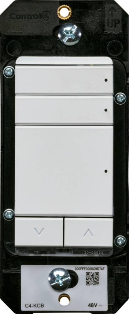 CONTROL4 C4-KCB-C-SW Tastiera configurabile RS-485 Contemp. Snow Wh