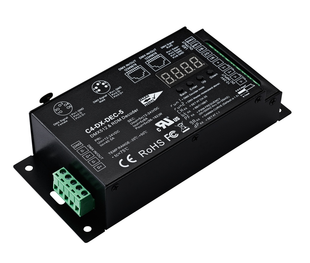 CONTROL4 C4-DX-DEC-5 Dimmer DMX 5ch