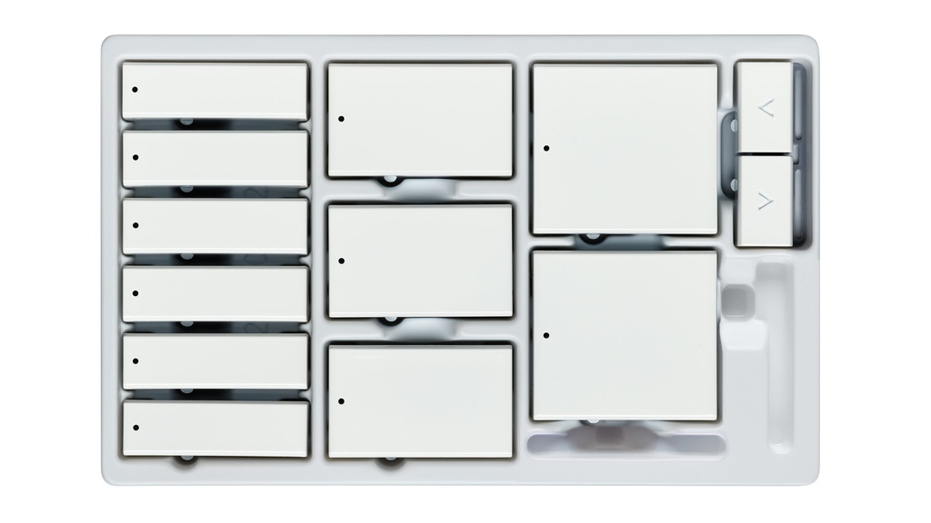 CONTROL4 C4-CKSK-C-WH Kit pulsanti tastiere Square Contemp. White