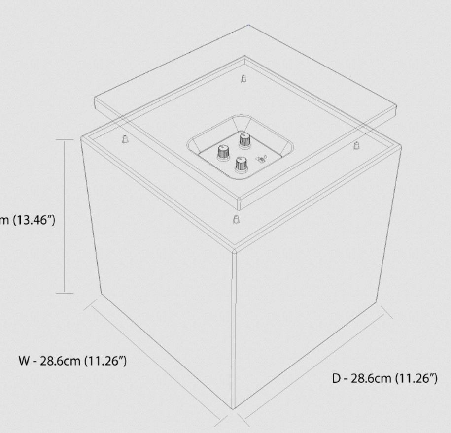 GALLO ACOUSTICS GRS10W Room Sub 10 300 W bianco satinato