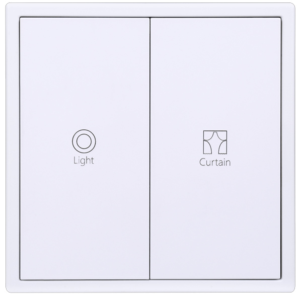 HDL M/PT2RA.1-IW Tastiera Tile 2 puls. singolo pla ivory-white