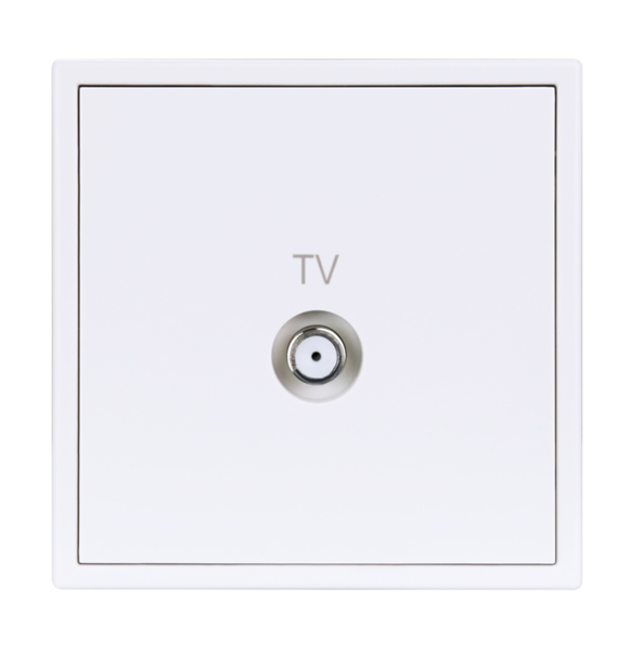 HDL MP1-W-BBTV/TILE.48-IW Placca presa BBTV serie Tile ivory-white