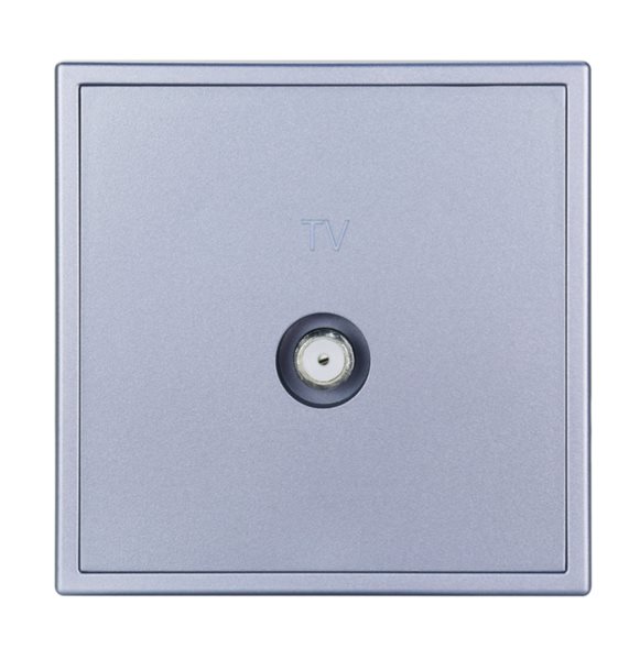 HDL MP1-W-BBTV/TILE.48-SG Placca presa BBTV serie Tile space-gray