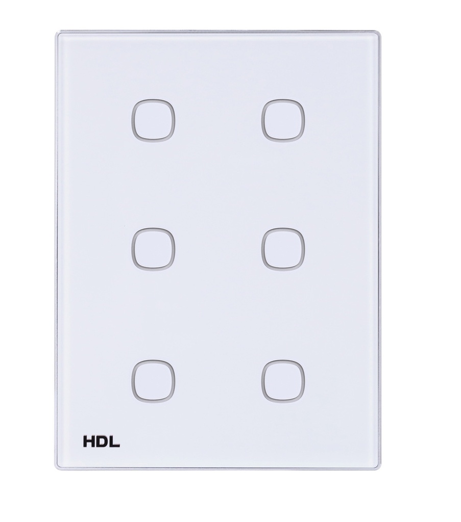 HDL M/TBP6.1-A2-46-US-WH Tastiera iTouch US 6 puls. bianco