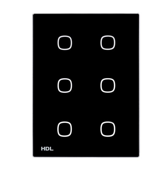 HDL M/TBP6.1-A2-46-US-BL Tastiera iTouch US 6 puls. nero