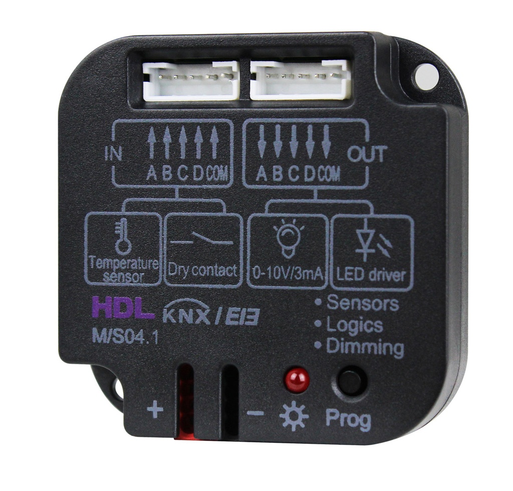 HDL M/S04.1 Modulo 4CH input e temperatura
