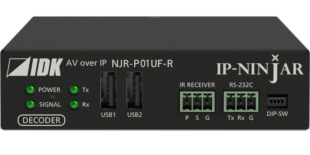 IDKAV IDK NJR-P01UF-R Ricevitore IP F.O. 10 GbE/USB/HDMI 4K@60 4:4:4