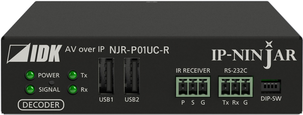 IDKAV IDK NJR-P01UC-R Ricevitore IP CAT 10 GbE/USB/HDMI 4K@60 4:4:4