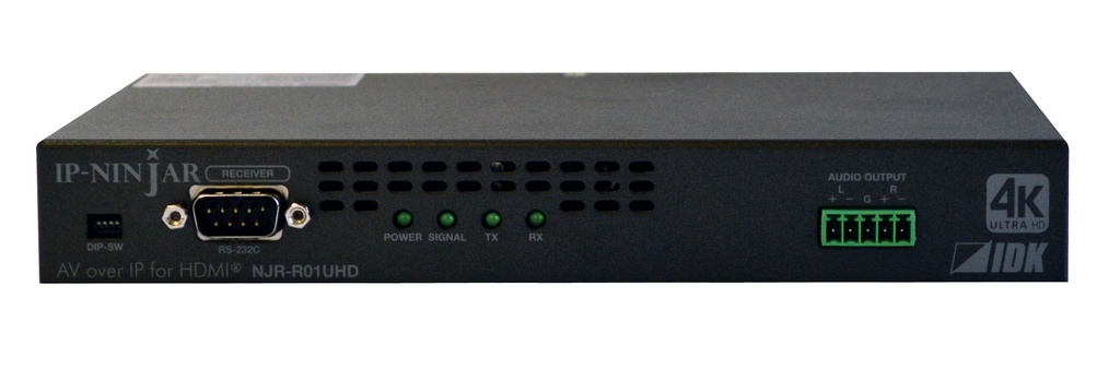 IDKAV IDK NJR-R01UHD Ricevitore IP F.O. a 10 GbE/HDMI4K@60 4:4:4