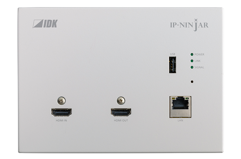 IDKAV IDK NJR-P01UCW-TR Transceiver parete IP CAT 10 GbE/USB/HDMI4K@60 4:4:4