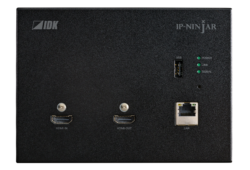 IDKAV IDK NJR-P01UCW-TR-B Transceiver parete IP CAT 10 GbE/USB/HDMI4K@60 4:4:4