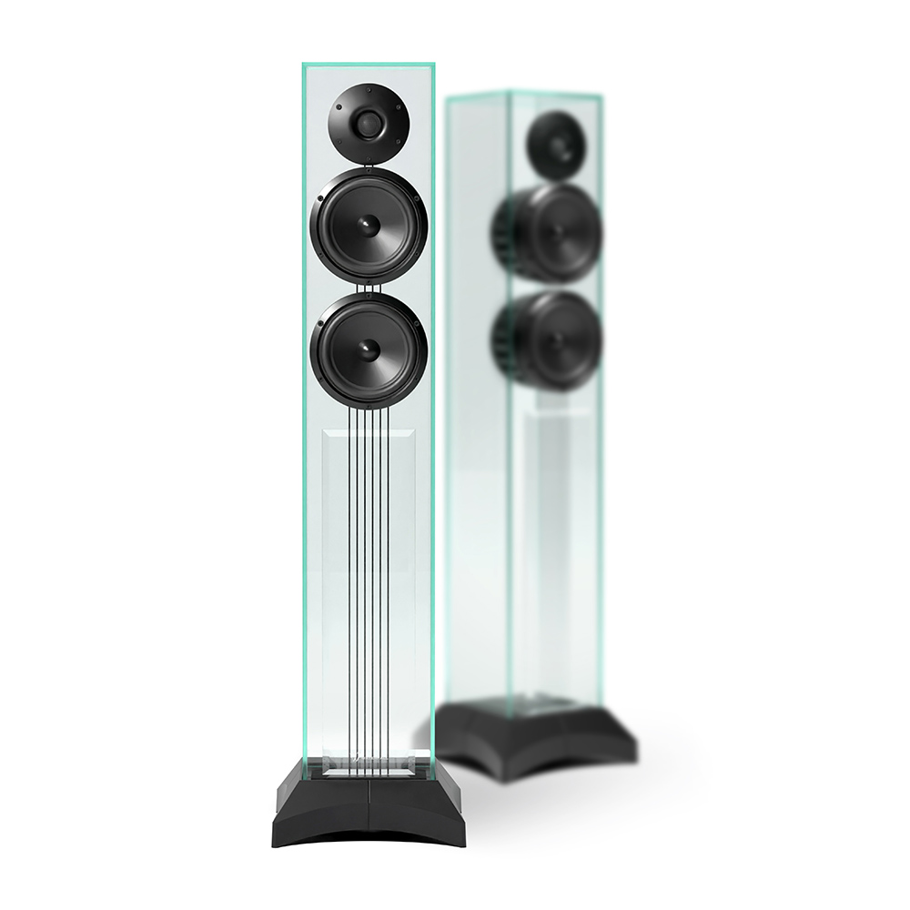 WATERFALL AUDIO VICTORIA XT (Coppia) Diffusori da pavimento completamente in vetro