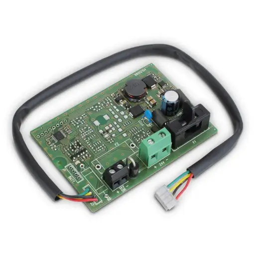 [MDPOWER24] ELMO MDPOWER24 Modulo per alimentare centrali antintrusione VILLEGGIO da fonte esterna a 24 Vcc. Da utilizzare quando le centrale è installata in camper o natanti dotati di impianto elettrico a 24 V. Obbligatorio in sostituzione di MDPOWER e del pacco batteria