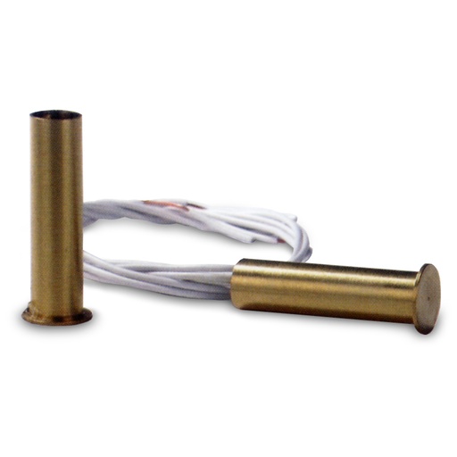 [S10S] ELMO S10S Contatto magnetico da incasso a sigaretta. Contatto con reed in scambio NA/NC (confezione da 10 pz.)