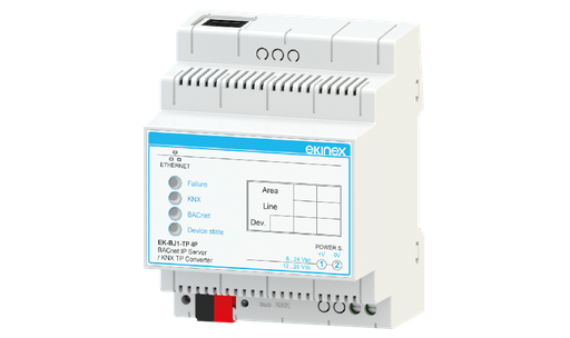 [63EK-BJ1-TP-IP] EKINEX Gateway BACnet IP server - KNX