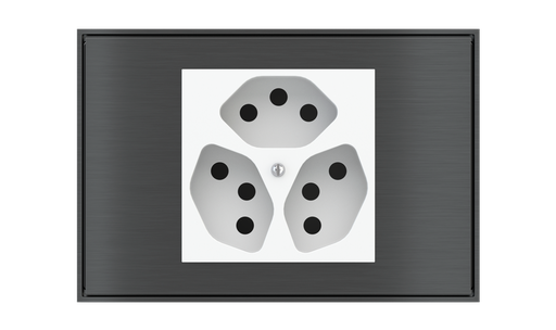 [114SC6060] EKINEX Placche e cornici rettangolari per componenti di serie civile (modulo 60x60 mm)