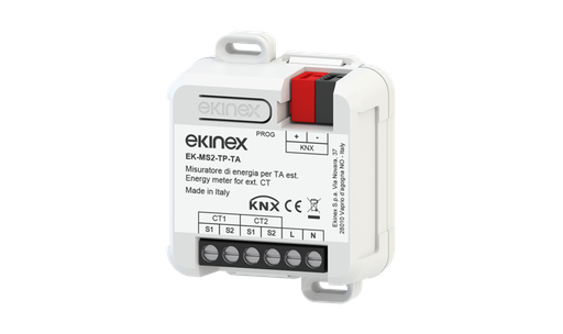 [679EK-MS2-TP-TA] EKINEX Misuratore secondario di elettricità monofase KNX