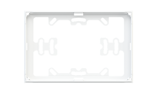 [EK-TAR-1-NFW] EKINEX EK-TAR-1-NFW Confezione 1 pezzo telaio adattatore rettangolare senza cornice bianco (serie NF)