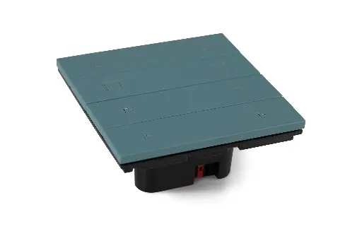 [CR-ECS-86-4F-___ST] Core Tasti Eclipse 4 pulsanti - Alluminio Soft Touch  