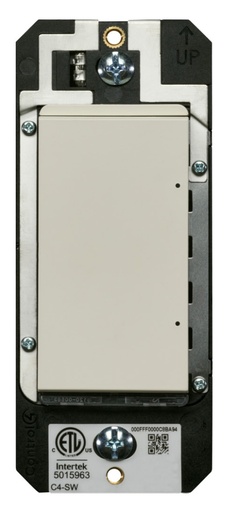 [THOM002342] CONTROL4 C4-SW240-C-BI Switch ZigBee Contemp. Biscuit