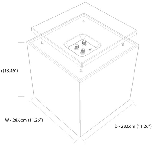 [THOM002538] GALLO ACOUSTICS GRS8W Room Sub 8 200 W bianco satinato