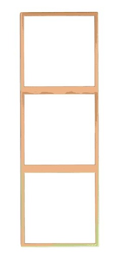 [THOM003159] HDL -MP3V-EC/TILE.48-CG Frame per pannello a 3 posti serie Tile, oro