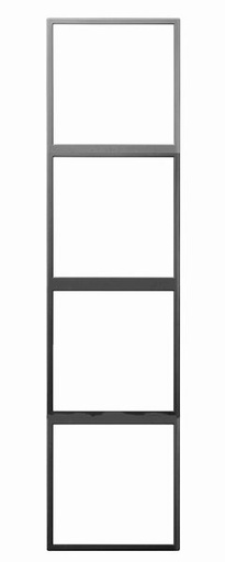 [THOM003181] HDL -MP4V-EC/TILE.48-SG Frame per pannello a 4 posti serie Tile, grigio siderale