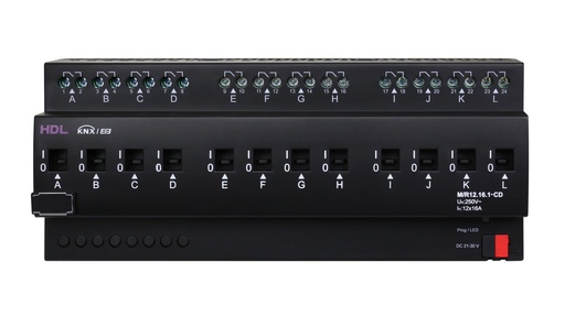 [THOM002748] HDL M/R12.16.1-CD Attuatore EM 12CH 16A DIN