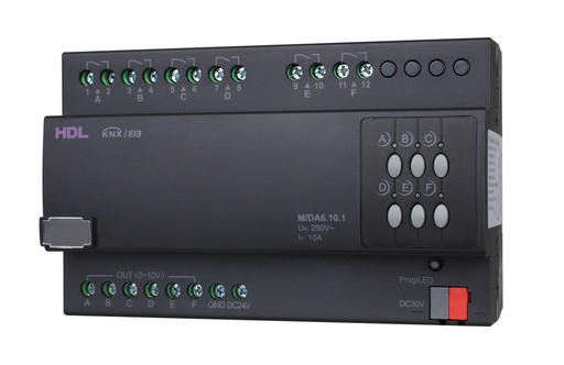 [THOM002759] HDL M/DA6.10.1 Dimmer Ballast 6CH 10A DIN