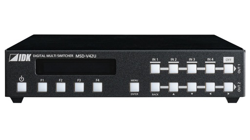 [TGES001762] IDKAV IDK MSD-V42UT Switcher 2 scaler seamless 4K, 4IN/2OUT HDMI+HDBT