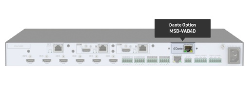 [TGES002099] IDKAV IDK MSD-VAB4D Scheda opzionale audio DANTE  2 In/stereo 2 Out/stereo