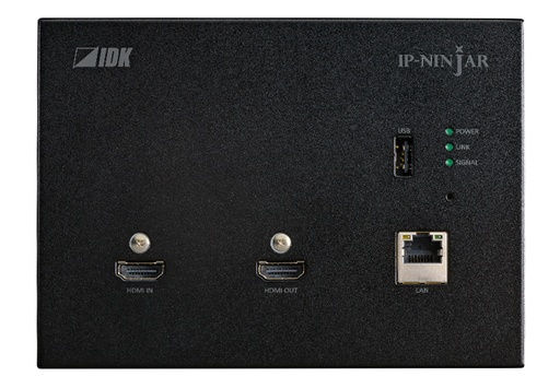 [TGES001780] IDKAV IDK NJR-P01UFW-TR-B Transceiver parete IP F.O. 10 GbE/USB/HDMI4K@60 4:4:4