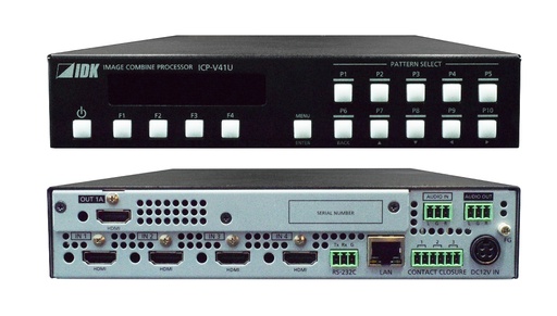 [TGES002125] IDKAV IDK ICP-V41U Processore multiview 4 finestre, 4 IN e 1 OUT HDMI 4K@60 4:4:4