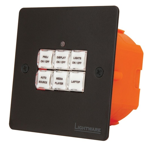 [TGES001851] LIGHTWARE TBP6-EU-K Tastiera 6 pulsanti contatti GPI/O