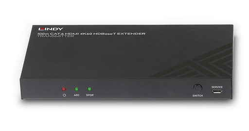 [TGES002010] LINDY Trasmettitore HDBaseT HDMI 4K@60, Audio, IR & RS-232, PoH, 100m