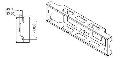 [THOM002003] MERIDIAN MB500 backbox per diffusori
