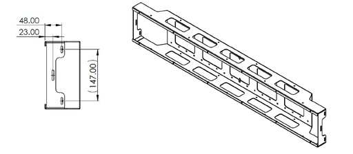 [THOM002004] MERIDIAN MB600 backbox per diffusori